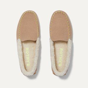 Rothy's Merino Slipper Womens, Birch Tan